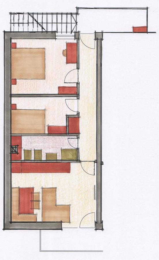 Appartement Haus Kargruber à Santa Maddalena in Casies Extérieur photo