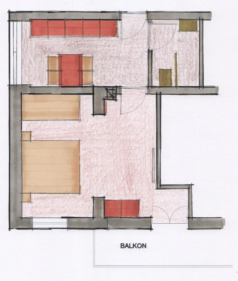 Appartement Haus Kargruber à Santa Maddalena in Casies Extérieur photo