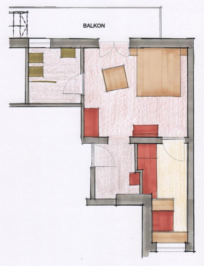 Appartement Haus Kargruber à Santa Maddalena in Casies Extérieur photo
